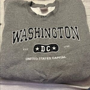 Washington DC Grey Graphic Sweatshirt